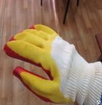 Перчатки трикотажные с двойным латексным покрытием 