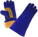 Краги спилковые пятипалые 