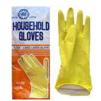 Перчатки общехозяйственные (Лотос) латекс, высший сорт/ворсовая подложка