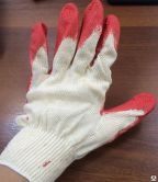 Перчатки трикотажные с 1-м латексным покрытием (Россия)